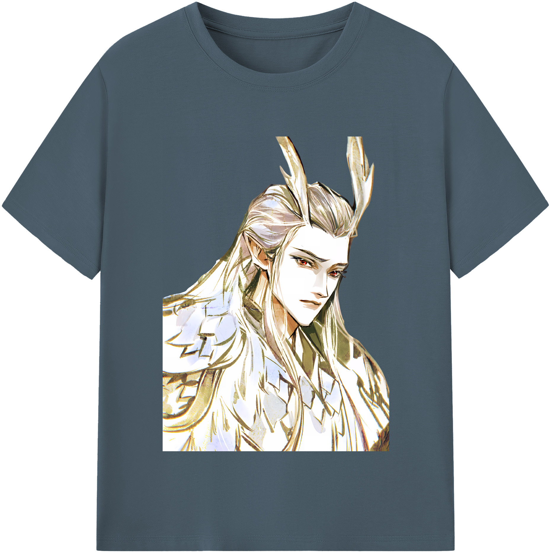 （画像用） Ne Zha 2 ナタ 魔童の大暴れ 綿100％半袖Tシャツ（フロントプリント）